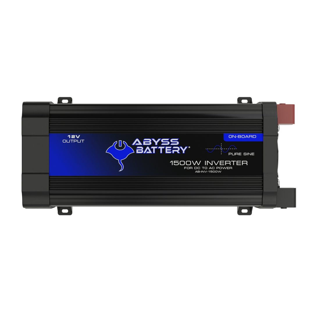 1500W marine inverter with pure sine wave technology by Abyss, featuring durable design for boating environments.