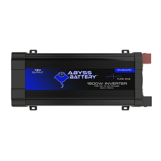 1500W marine inverter with pure sine wave technology by Abyss, featuring durable design for boating environments.
