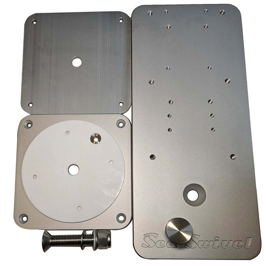 Heavy-duty Sea Swivel mount parts for safe trolling motor adjustments.