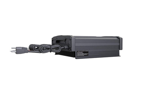 Marine battery charger with 3-bank, 12v/24v compatibility for LiFePO4, lead acid, and AGM batteries.