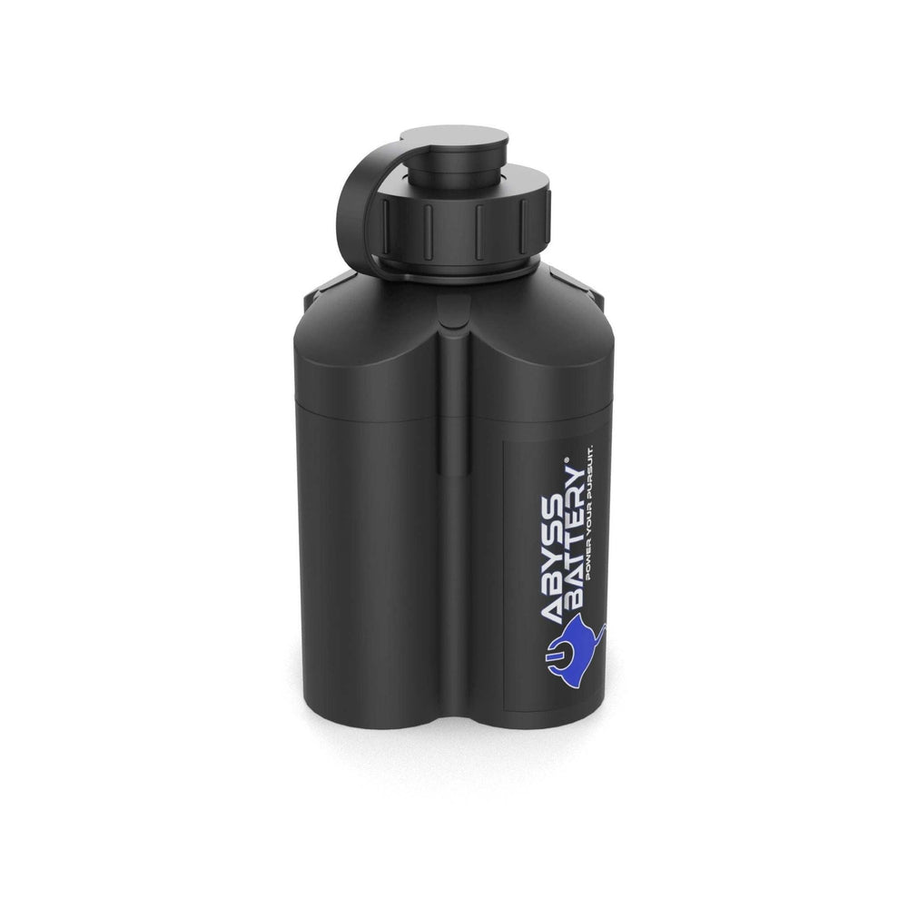 ABYSS® Electric Kite Reel Battery, innovative lithium design for kite fishing, compatible with Daiwa, Seaborg, and Banax reels, streamlined efficiency.