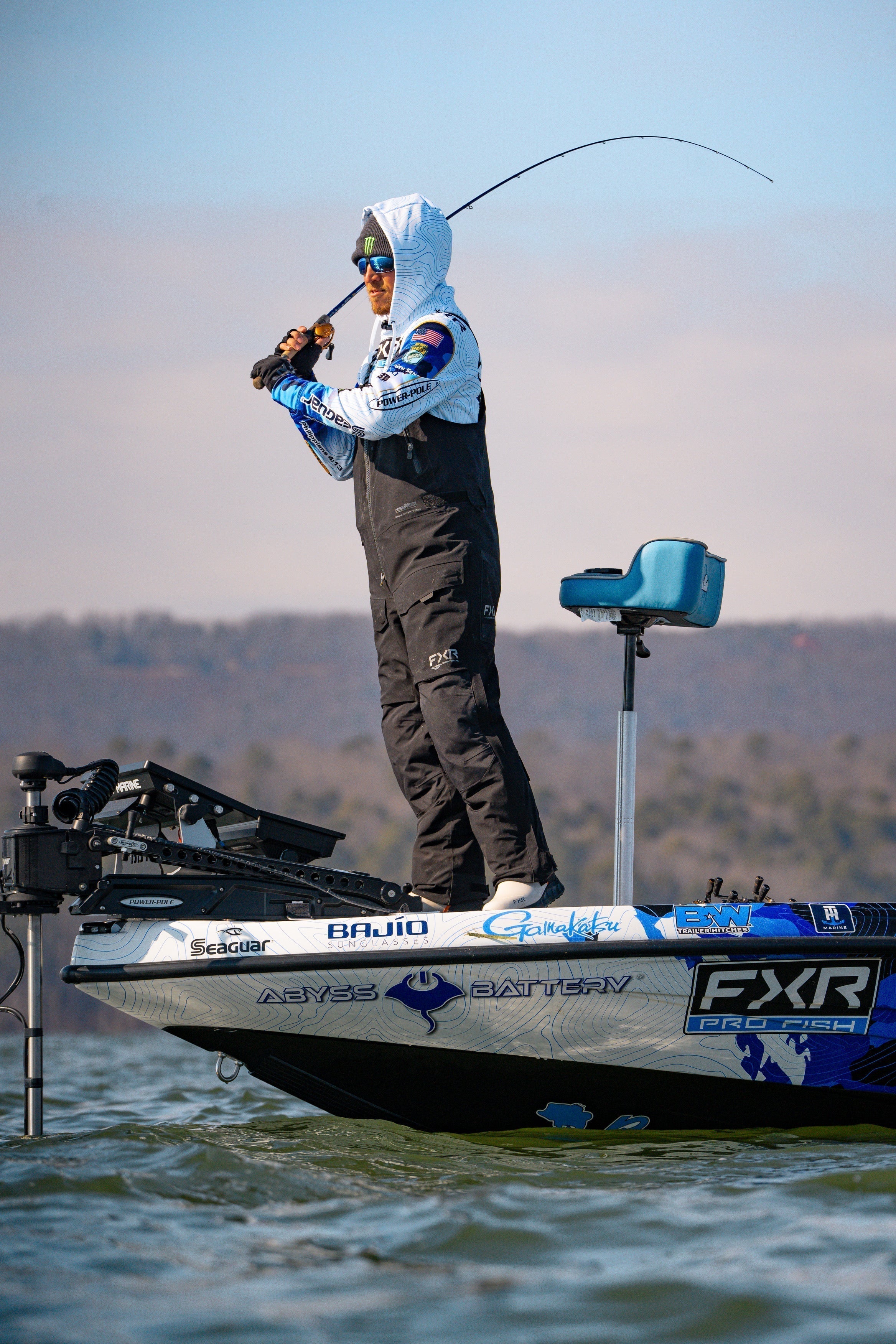 Drew Benton and Trey McKinney tournament bass fishing with Abyss Battery lithium power system