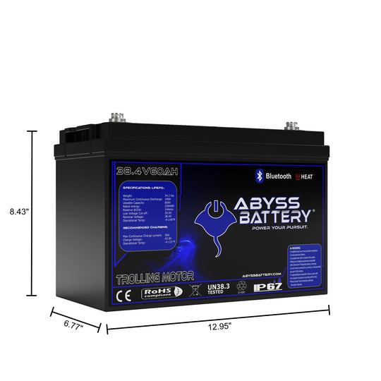 ABYSS® 36V 60Ah Lithium Trolling Motor Battery