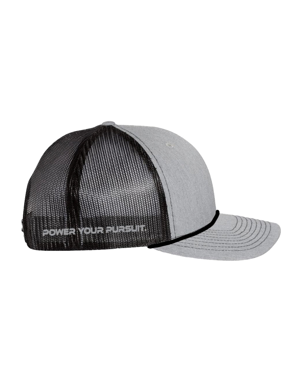 ABYSS® - Grey on Black Richardson Mesh Trucker Hat