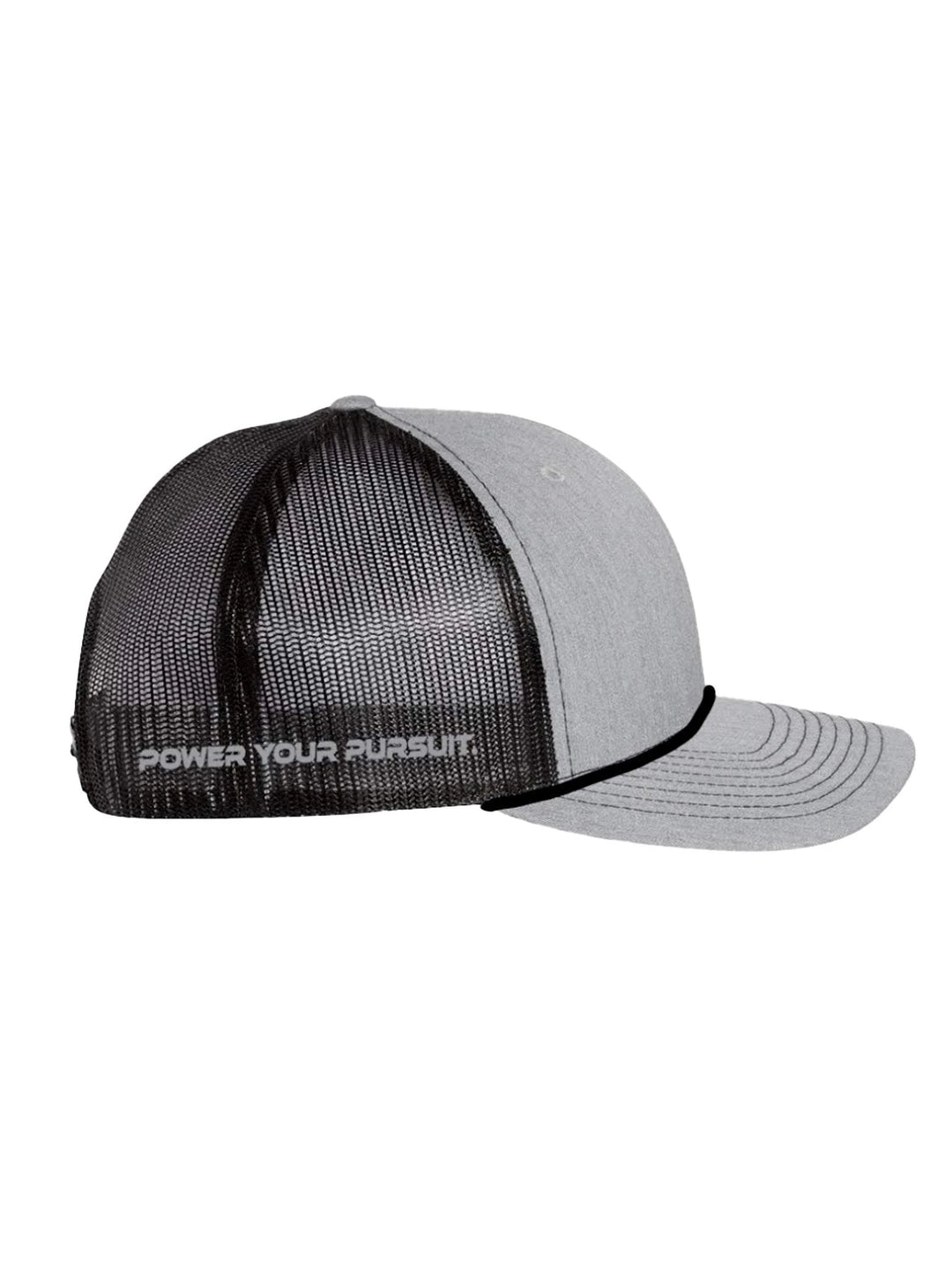 ABYSS® - Grey on Black Richardson Mesh Trucker Hat