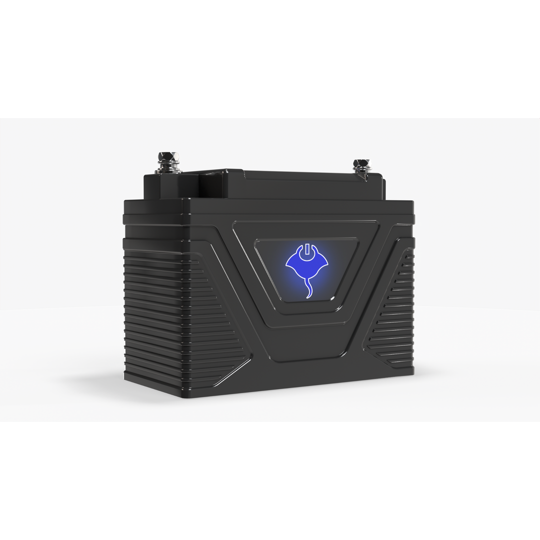 ABYSS 12V 3Ah Power Sport Lithium battery with rugged design, IP67 waterproof rating, and 192A cold cranking amps for jet skis, motorcycles, and kayak electronics.