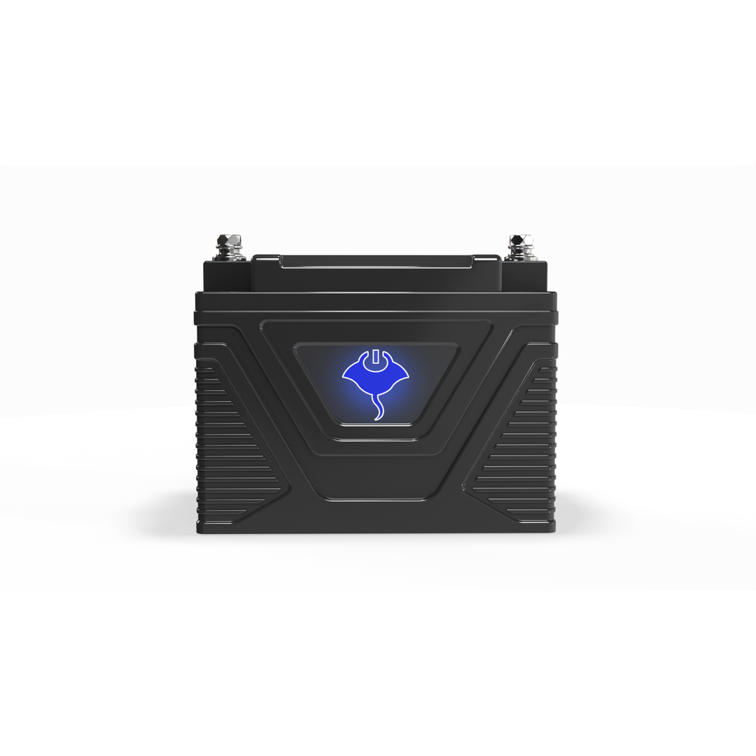 ABYSS 12V 3Ah Power Sport Lithium starting battery for jet skis, motorcycles, and kayak electronics with IP67 waterproof rating and 192A cold cranking amps.