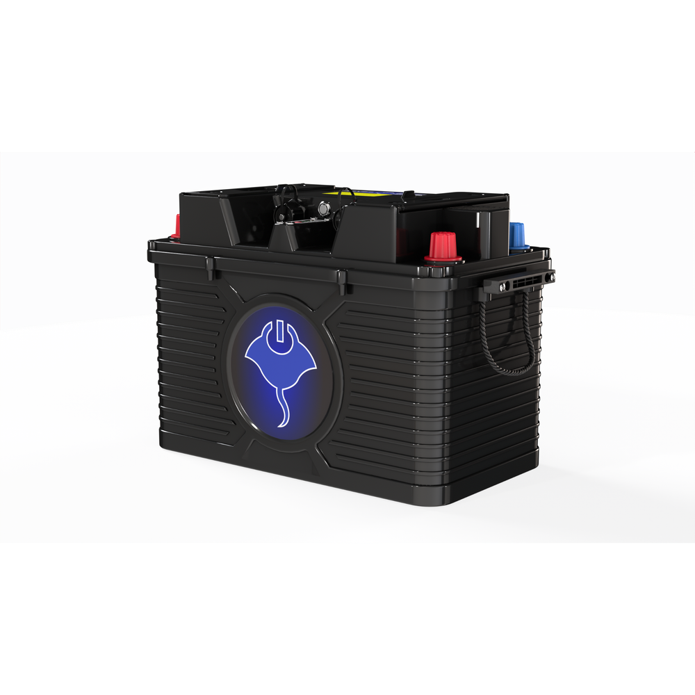 ABYSS® 24V 110Ah dual-purpose lithium marine battery with NMEA 2000 compliance and IP67 sealing for starting large diesels and powering house loads.