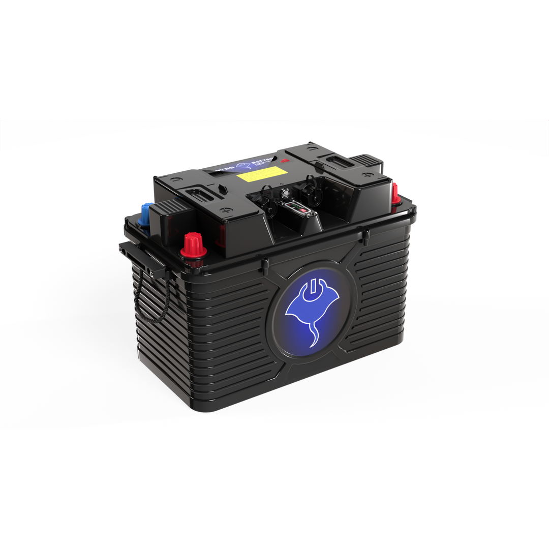 ABYSS® 24V 110Ah dual-purpose lithium marine battery with NMEA 2000 compliance and IP67 waterproof rating