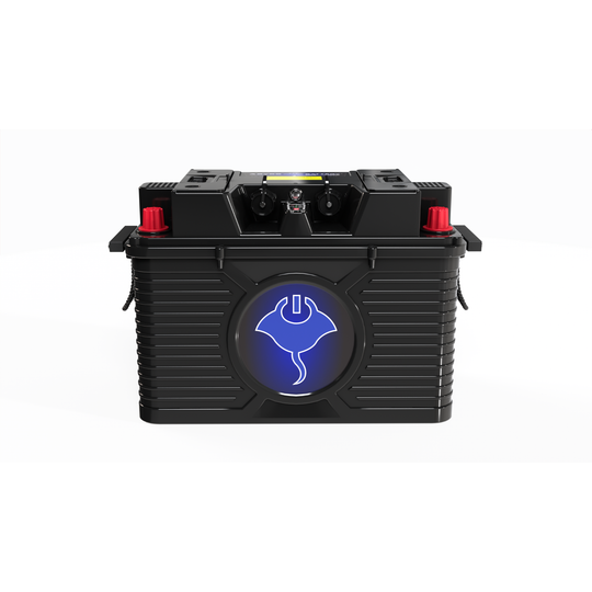ABYSS® 24V 110Ah dual-purpose lithium marine battery with NMEA 2000 compliance and IP67 waterproof sealing