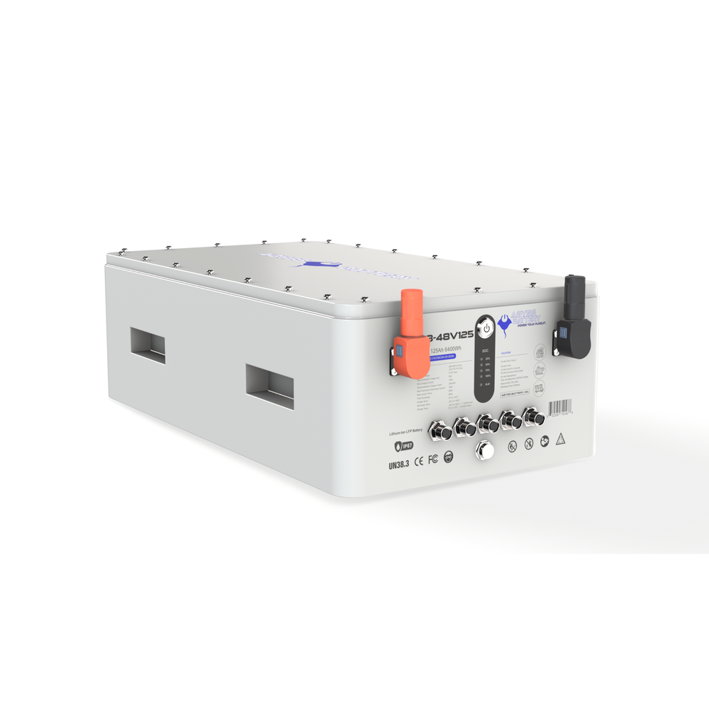 ABYSS 48V125Ah Lithium Marine House Battery with IP67 waterproof rating and Victron protocol compatibility for electric propulsion and high-demand marine loads