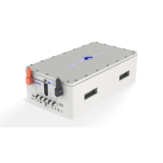48V125Ah lithium marine house battery with IP67-rated enclosure, robust marine BMS, and Victron CANBUS compatibility for silent electric propulsion and high-demand DC/AC loads on boats.