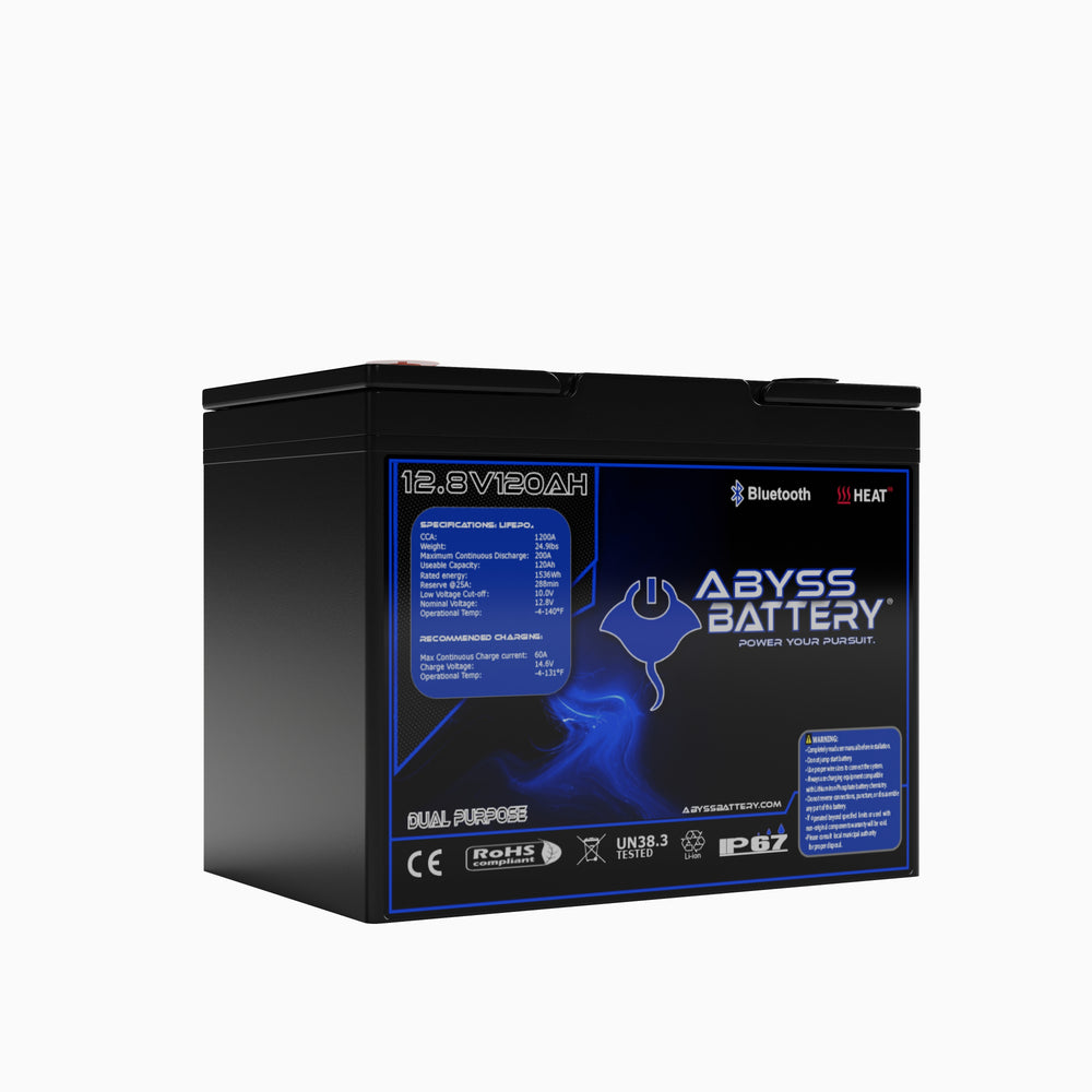 ABYSS® 12V 120Ah Dual Purpose Lithium Marine Battery
