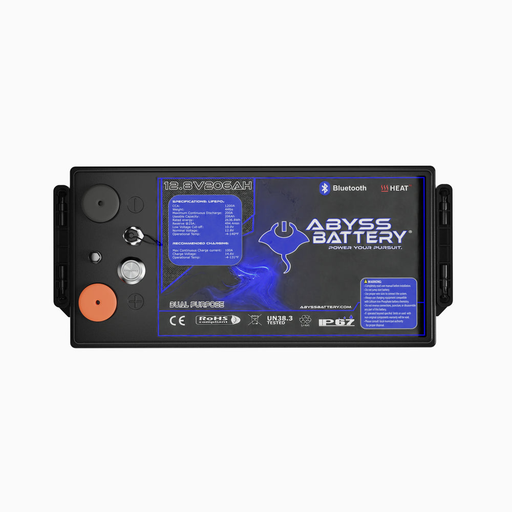 ABYSS® 12V 206Ah Dual Purpose NMEA Marine Lithium Battery