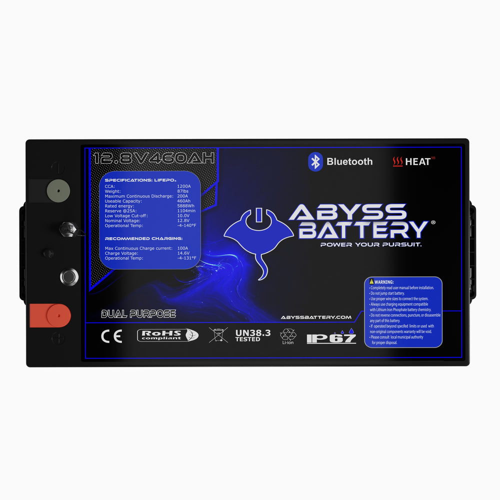 ABYSS® 12V 460Ah Dual Purpose NMEA Lithium Marine Battery