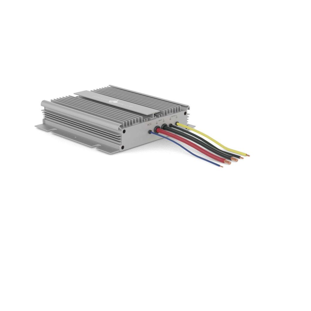 On-board alternator charger for 36V trolling motor battery.