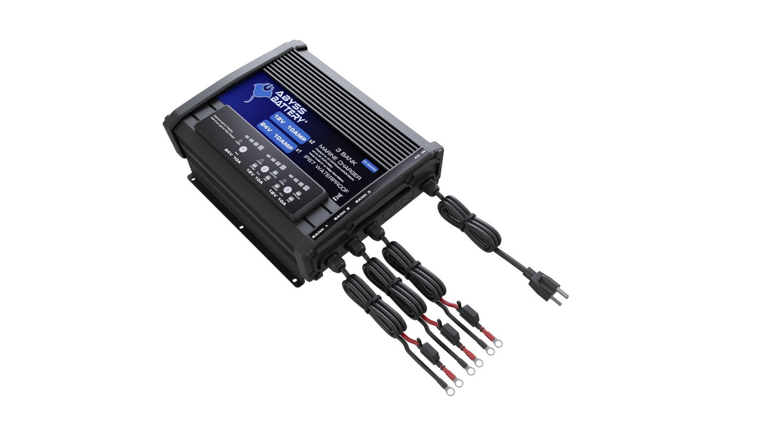 ABYSS® 3 Bank 12v/24v On-Board Marine Battery Charger