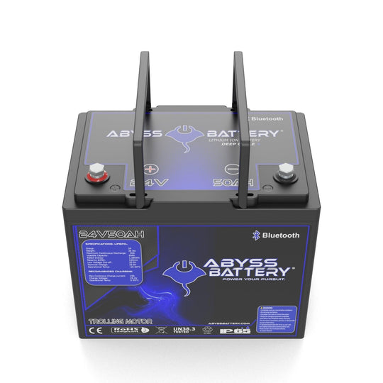 ABYSS® 24V 50Ah Lithium Trolling Motor Battery - Abyss Battery - Group 24 - kayak battery