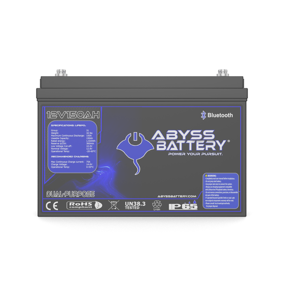 ABYSS® 12V 150Ah Dual Purpose Lithium Marine Battery