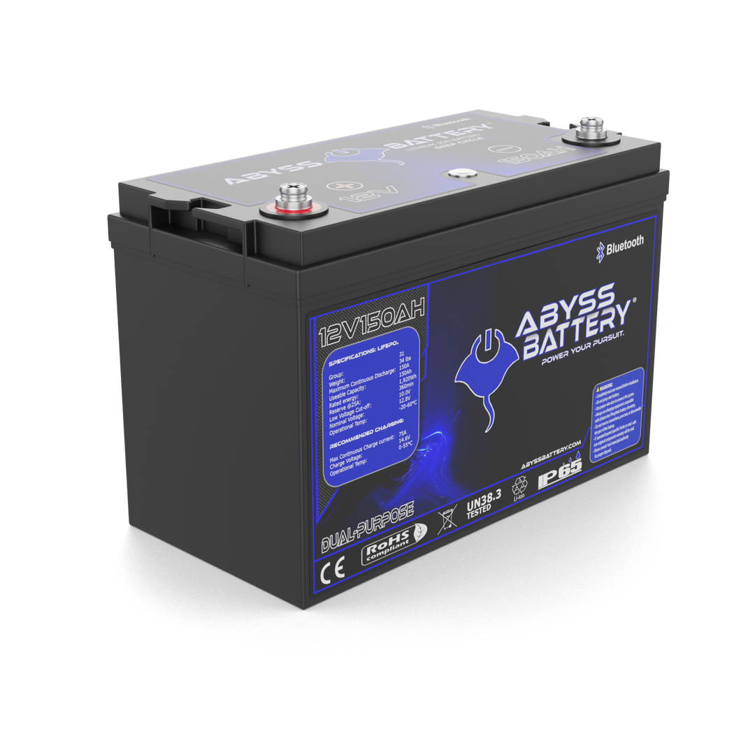 12V 150Ah Dual Purpose Marine Lithium Battery ABYSS Abyss Battery
